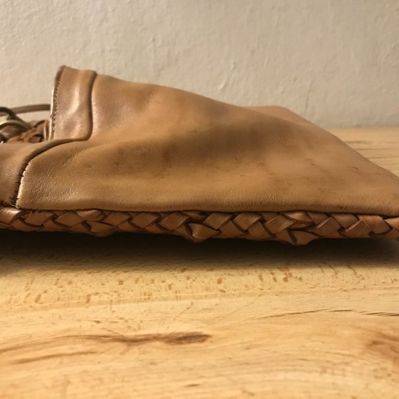 BRAIDED TASSLE LEATHER PURSE HANDMADE BAG WOVEN MADE IN MOROCCO WESTERN - Picture 13 of 14